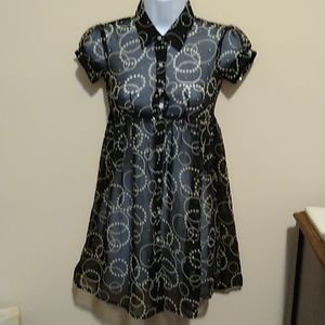 EUC Handmade Spirals & Sparkles XXS Mini Dress/Size 10/12 Girls